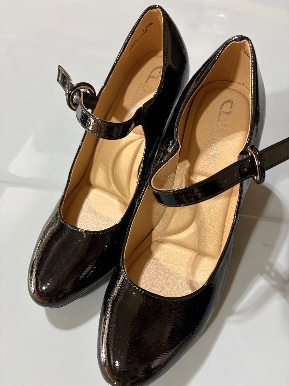 CL Launday 7.5 Black Patent Mary Jane Pumps - Elegant Women’s Shoes